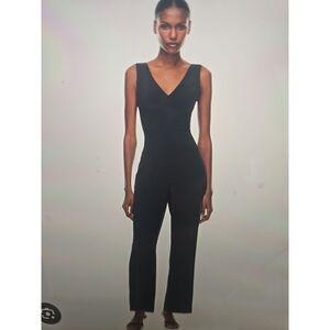 Aritzia Wilfred Jumpsuit with Criss Cross Back: Navy Blue. Encoulment Size‎ 00